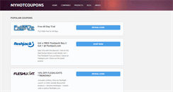 Desktop Screenshot of myhotcoupons.com